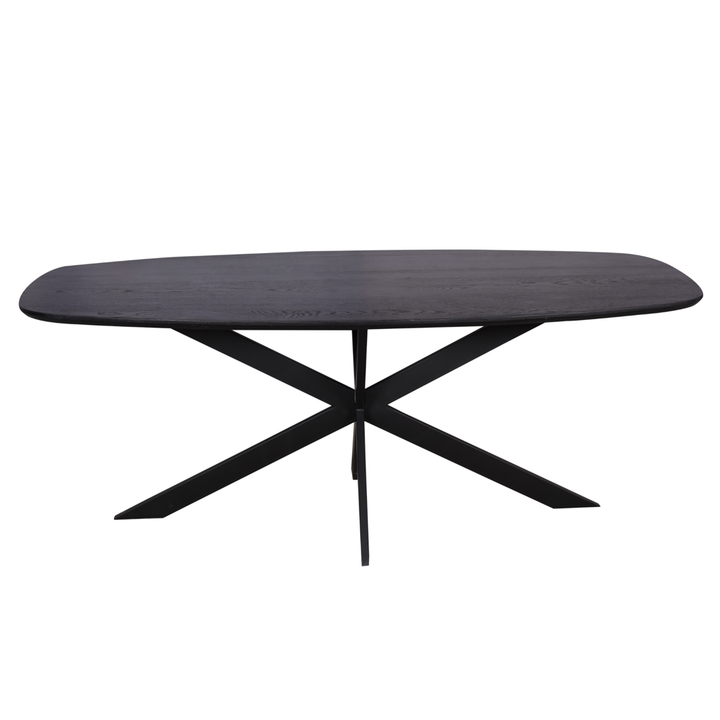 Oak Dining Table Ferris | Danish Oval 200 cm | Black