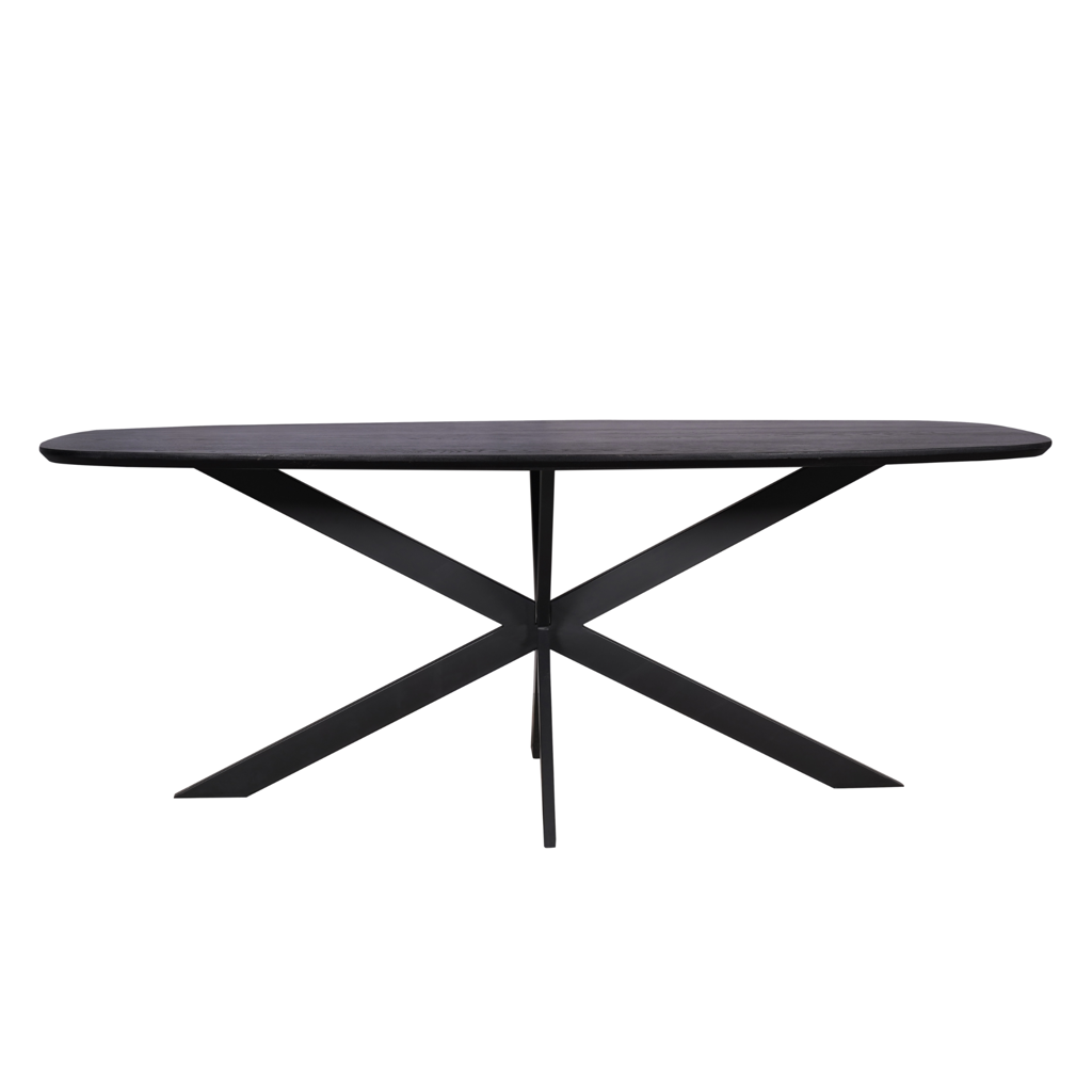 Oak Dining Table Ferris | Danish Oval 200 cm | Black