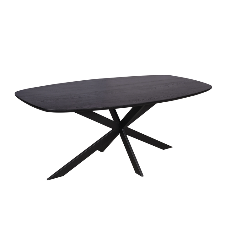 Oak Dining Table Ferris | Danish Oval 200 cm | Black