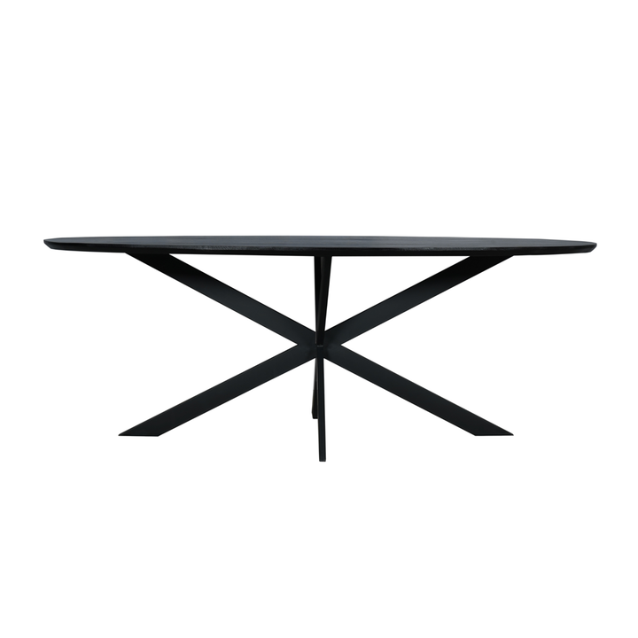 Oak Dining Table Ferris | Oval 210 cm | Black