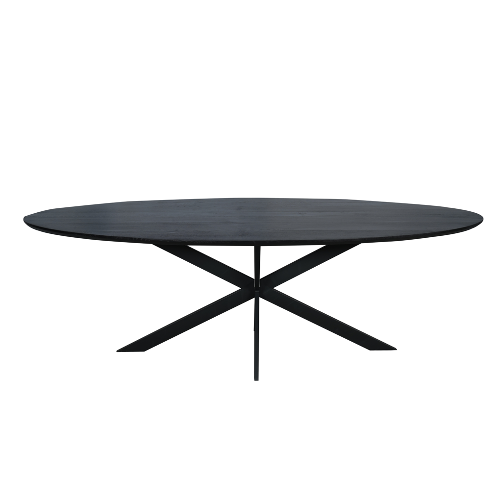 Oak Dining Table Ferris | Oval 240 cm | Black