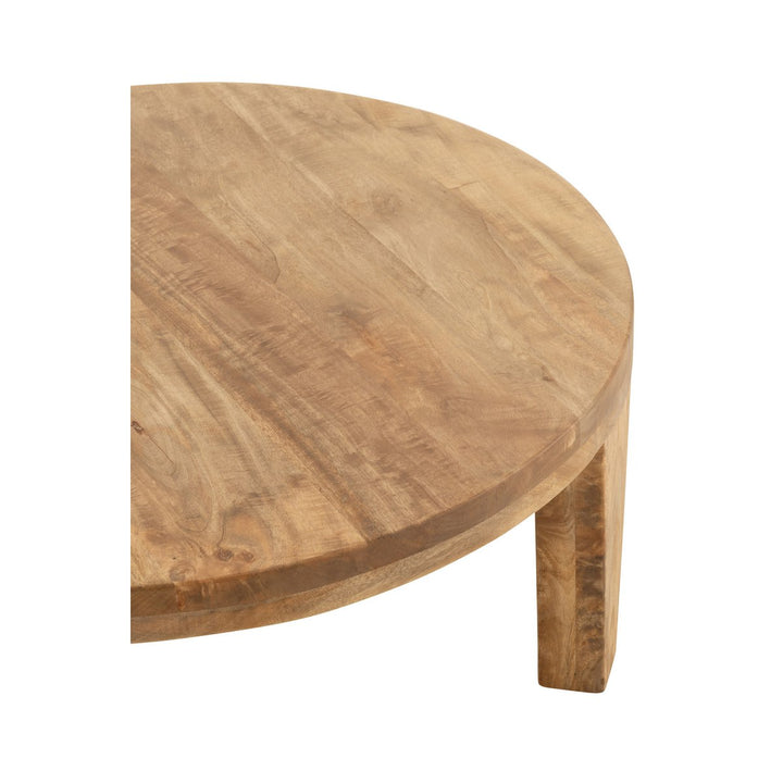 J-Line Round Coffee Table Mango Wood Natural