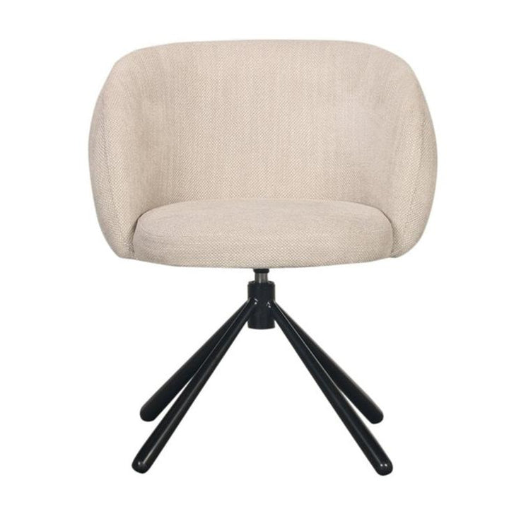 Set 2x Pebble Rotating Chair Beige