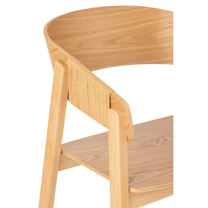 J-Line Chair Naga Ash Wood Natural