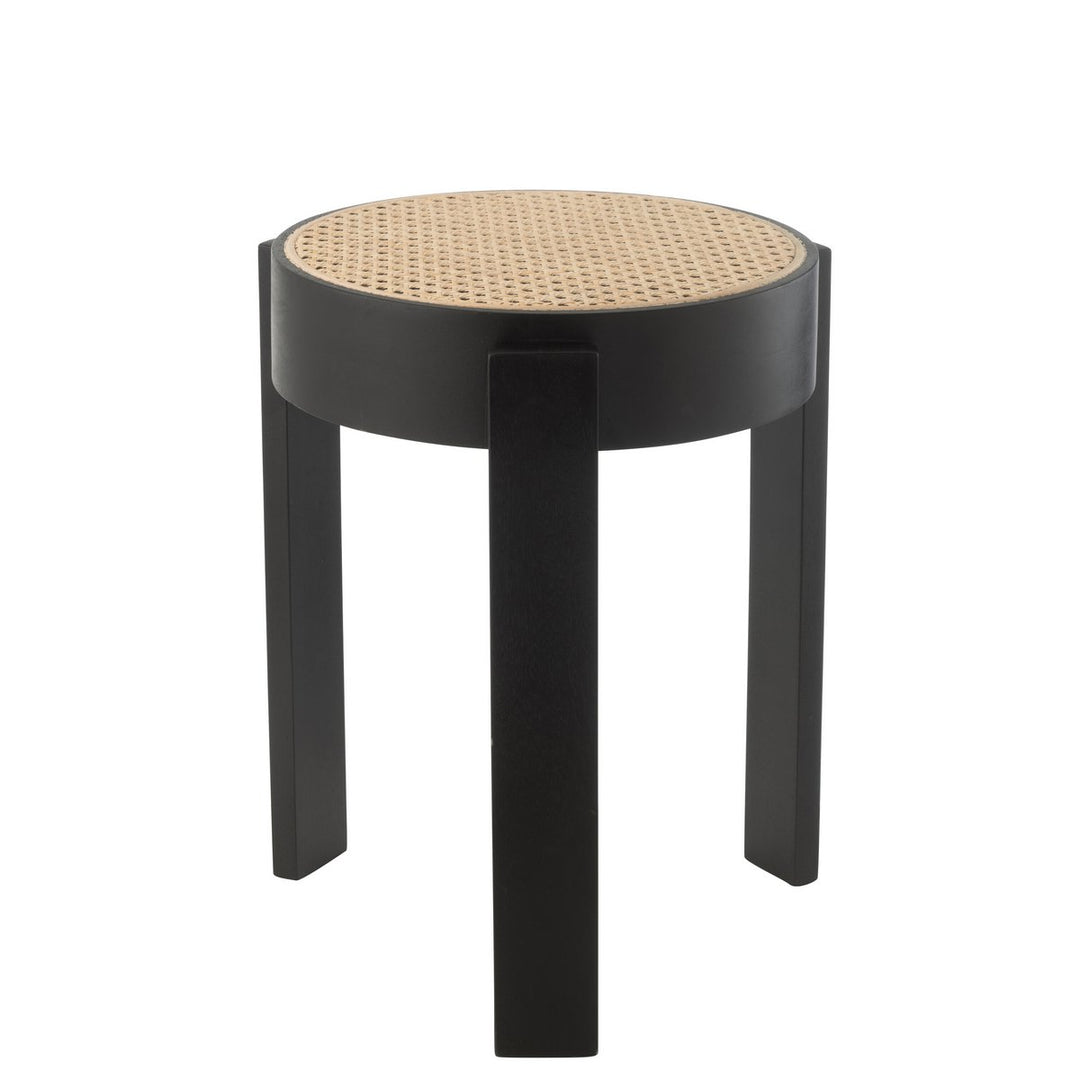 J-Line Stool Pune Mango Wood Black