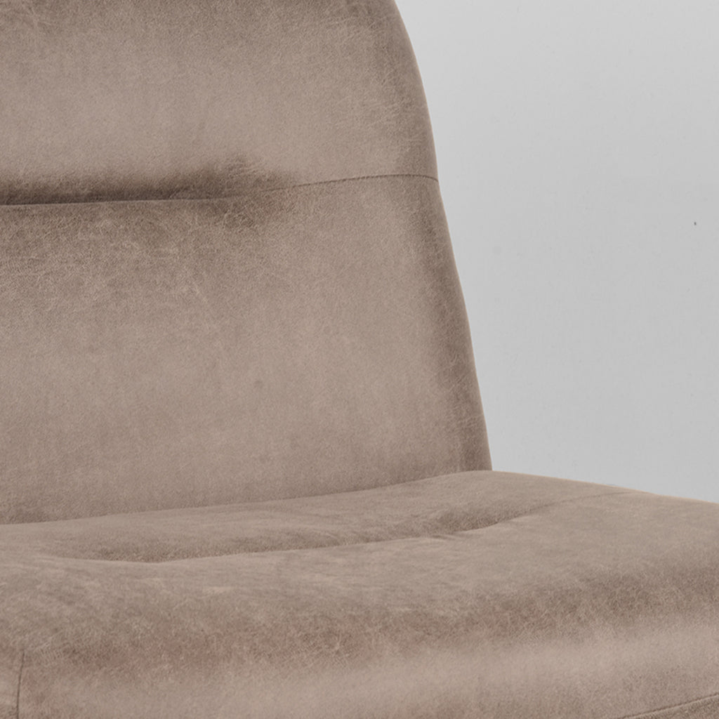 LABEL51 Fauteuil Eli Taupe Microfiber