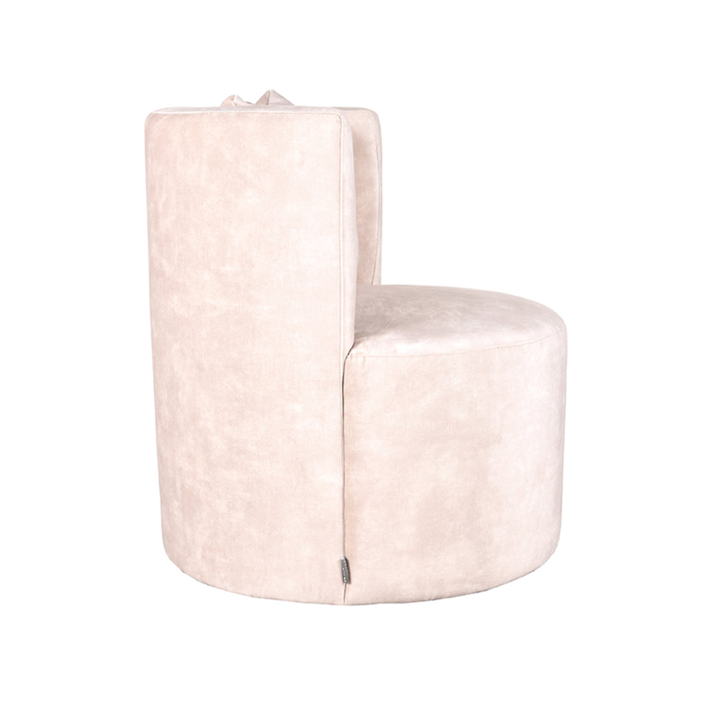 LABEL51 Fauteuil Evy Naturel Velours