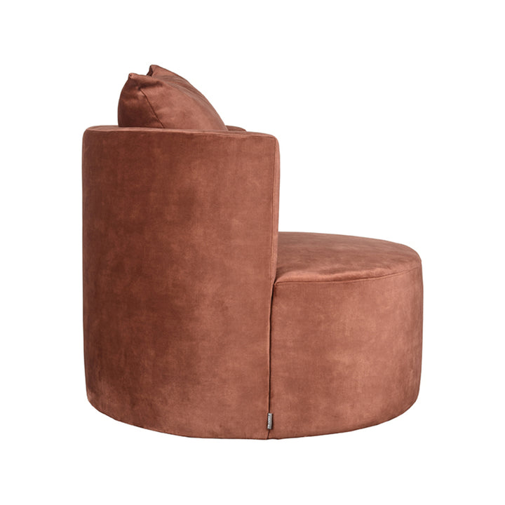 LABEL51 Armchair Evy Rust Velvet