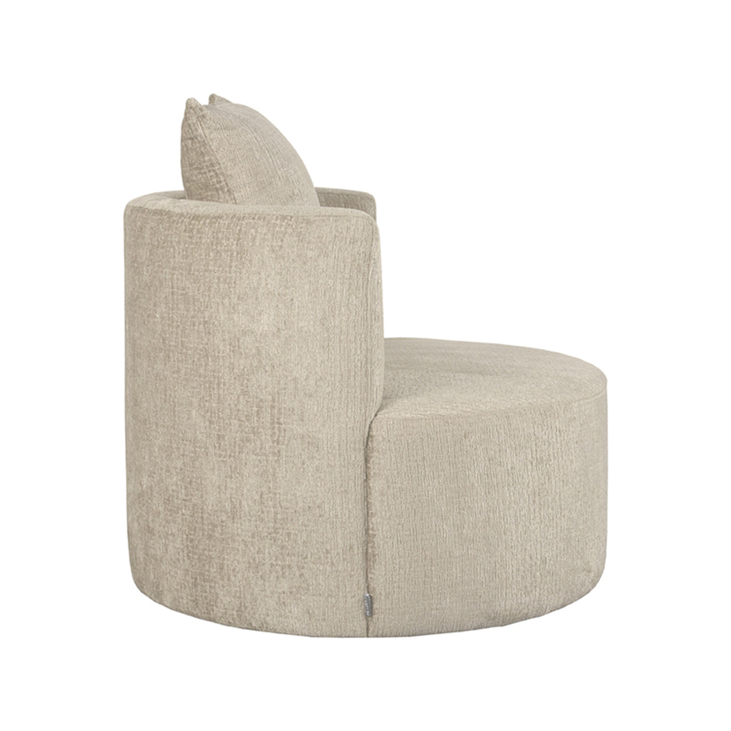 LABEL51 Fauteuil Evy Beige Fluweel