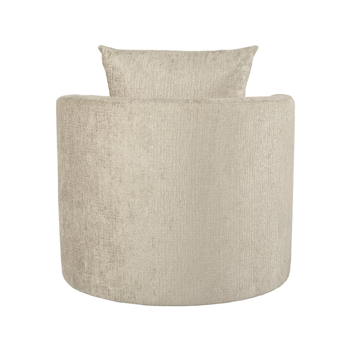 LABEL51 Fauteuil Evy Beige Fluweel