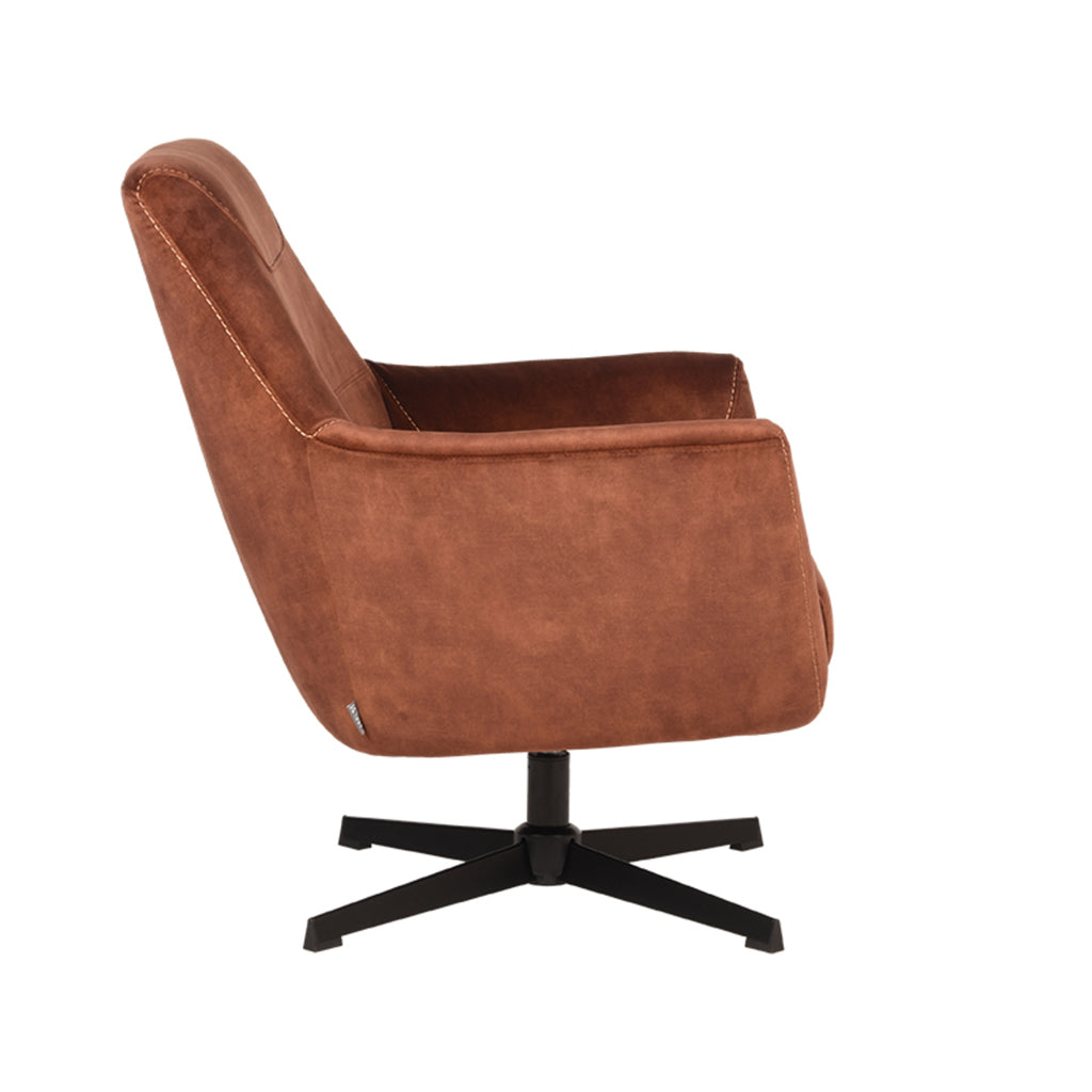 LABEL51 Sessel Toby Rust Velours