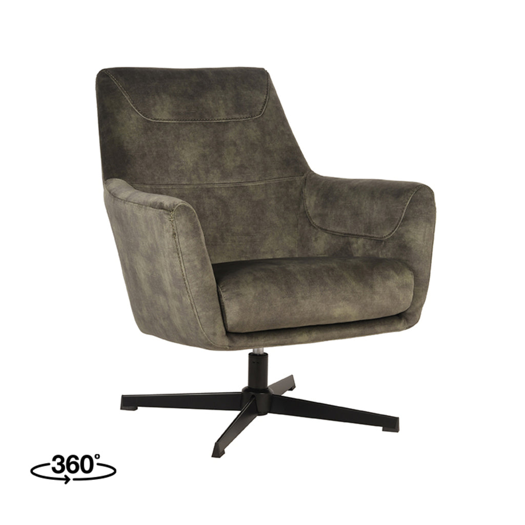 LABEL51 Sessel Toby Hunter Velours