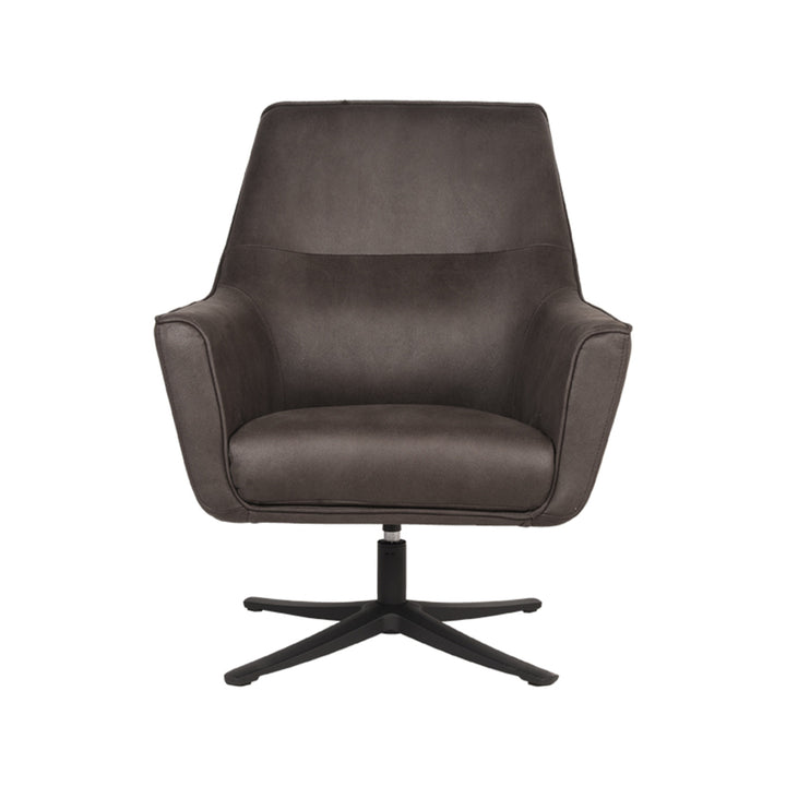 LABEL51 Fauteuil Tod Antraciet Microfiber