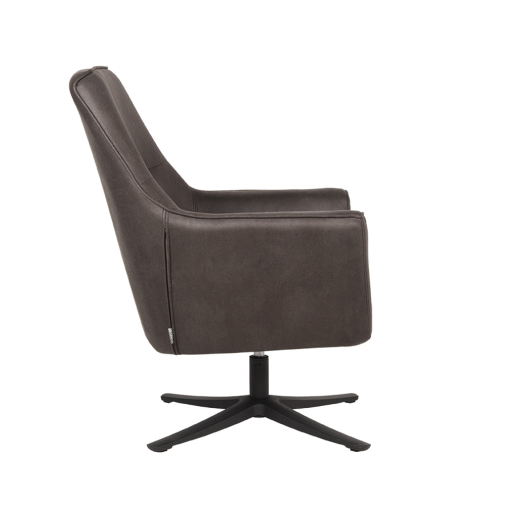 LABEL51 Fauteuil Tod Antraciet Microfiber