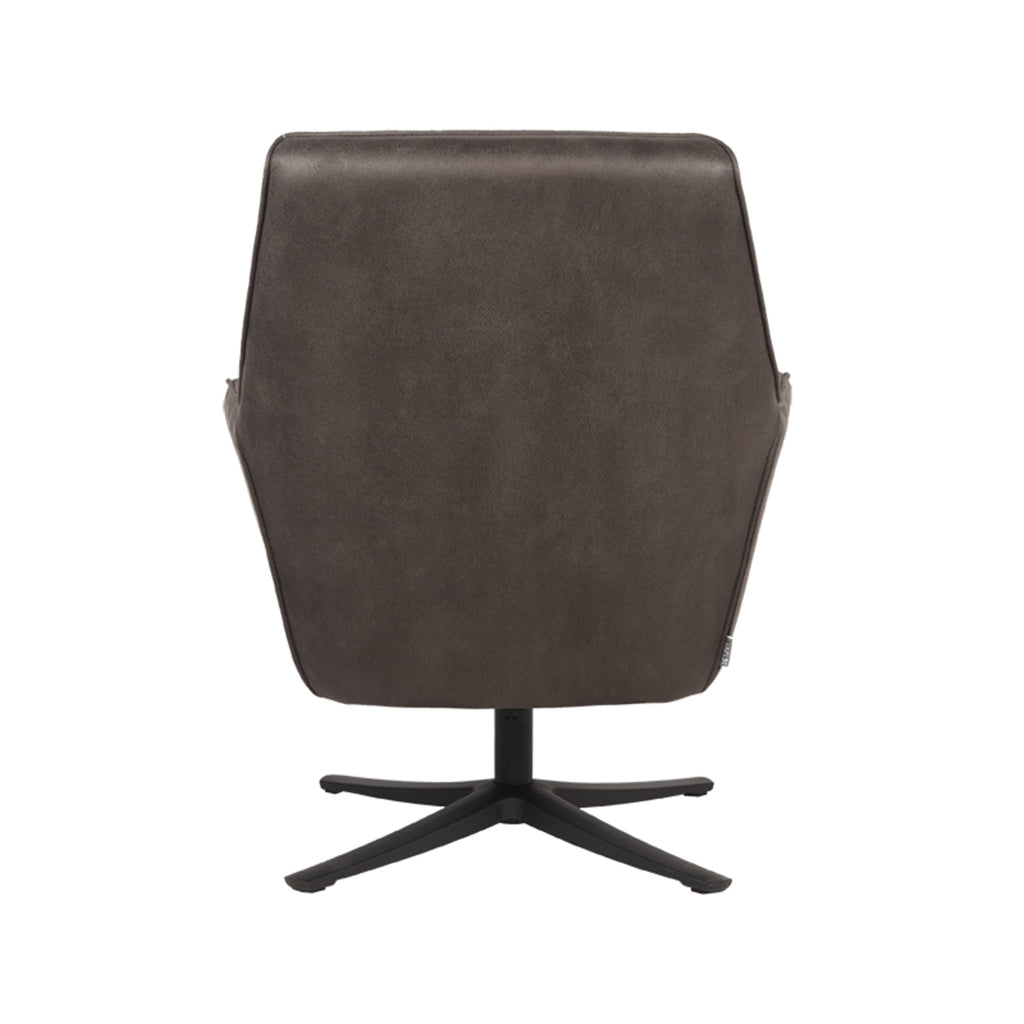 LABEL51 Fauteuil Tod Antraciet Microfiber