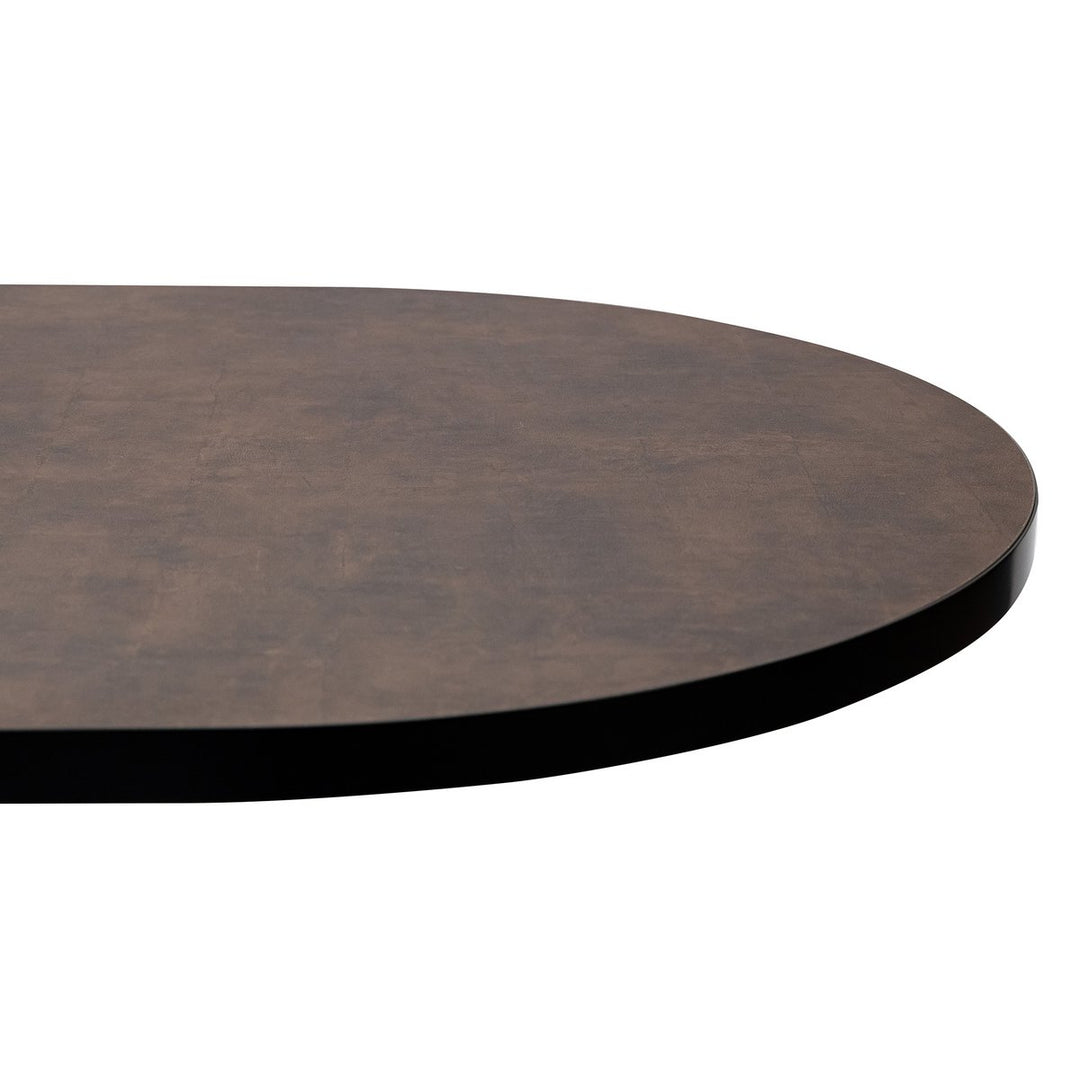 Stalux Eettafel Noud Zwart/Bruin