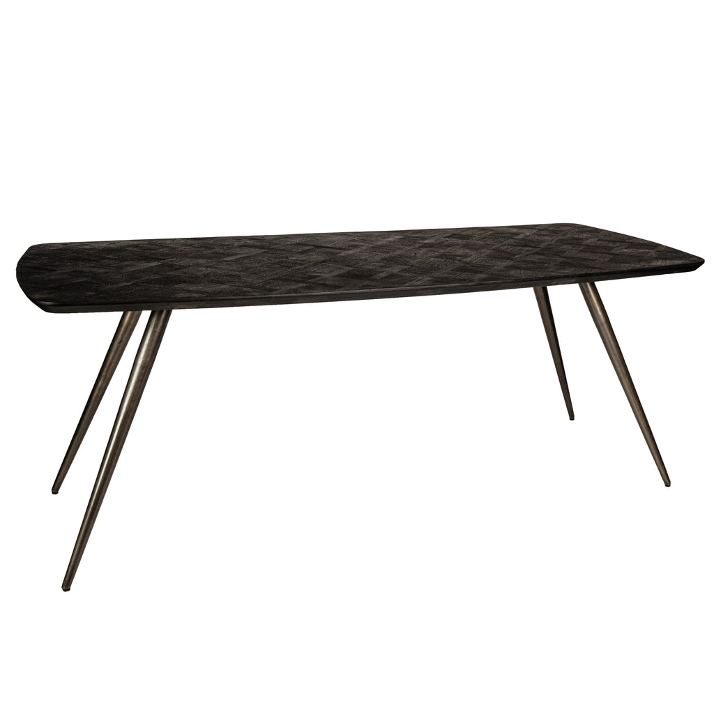 PTMD Eettafel Fieron Zwart Acaciahout 200 cm