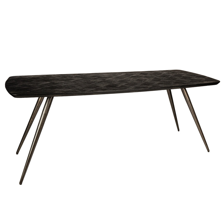 PTMD Eettafel Fieron Zwart Acaciahout 200 cm