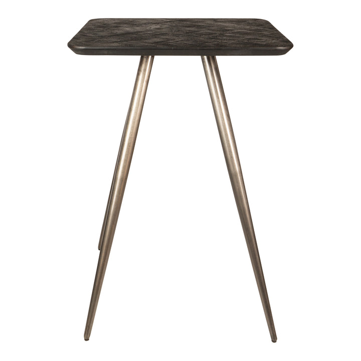 PTMD Bar Table Fieron Square Acacia Wood Black