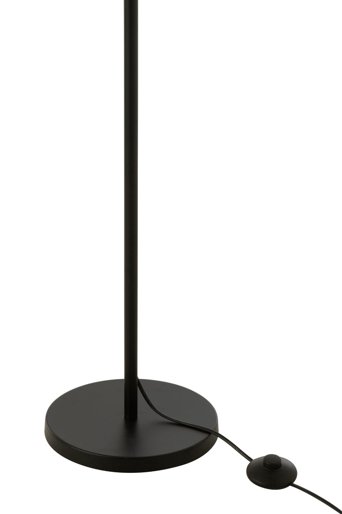 J-Line standing lamp Rattan - Black/Natural