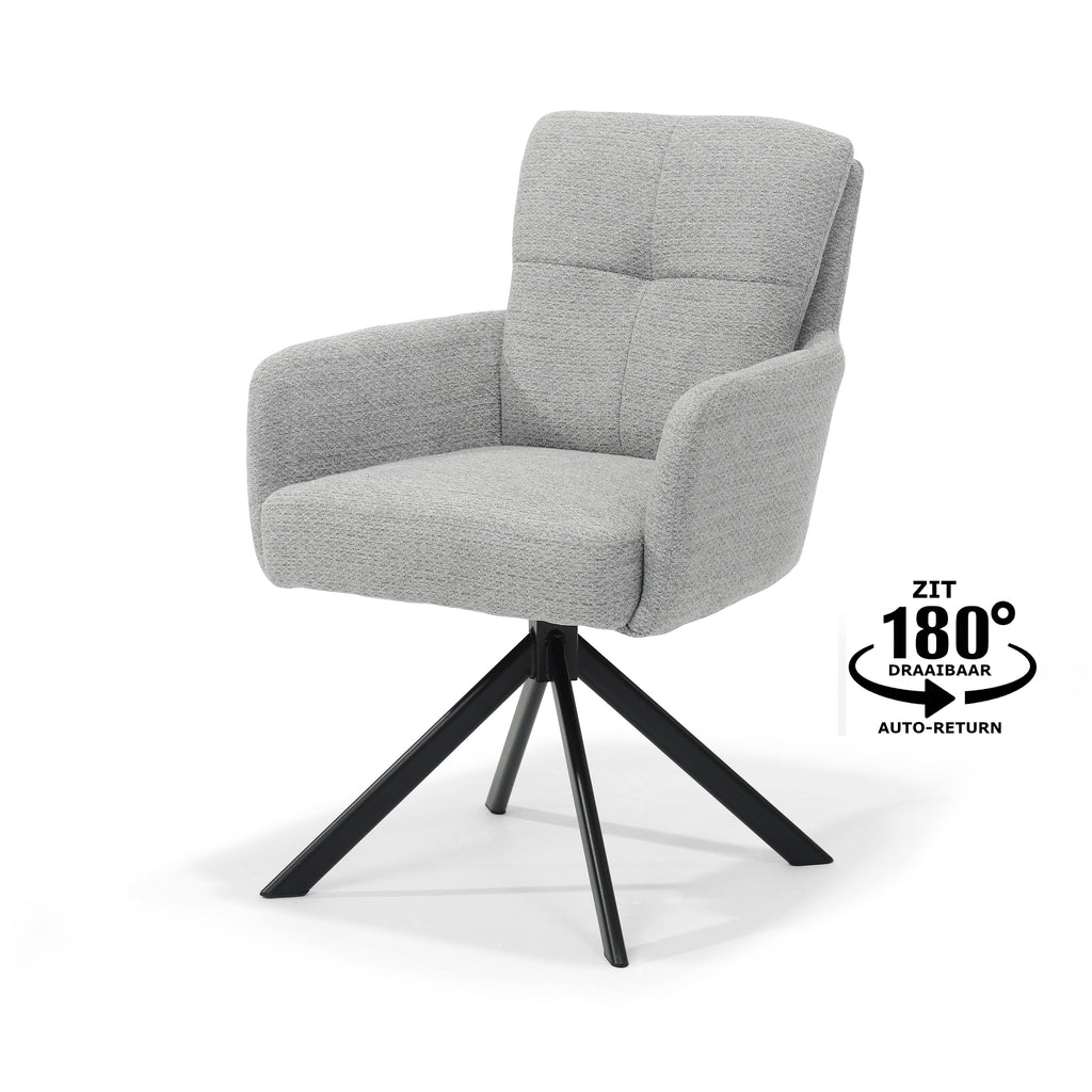 Fred Armchair Retro Grey