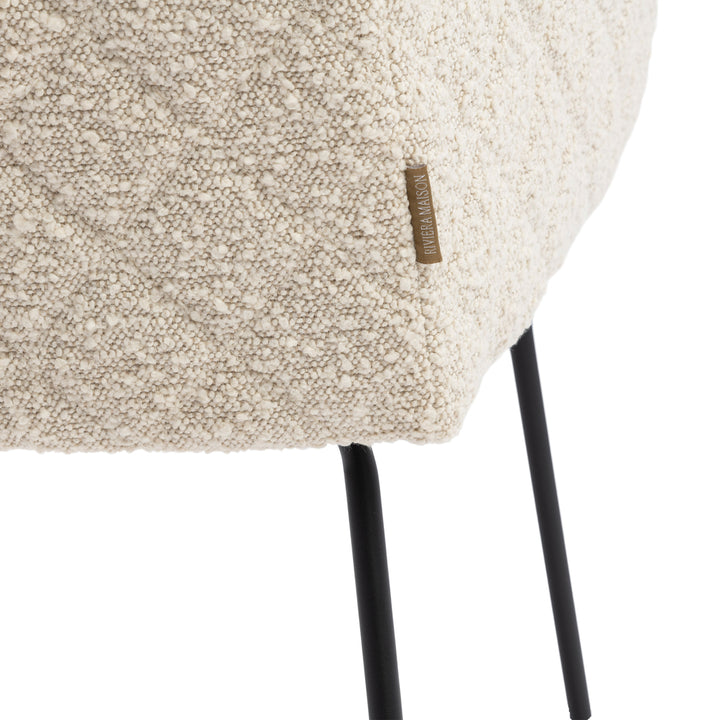 Rivièra Maison Dining Chair Frisco Drive White Sand Boucle