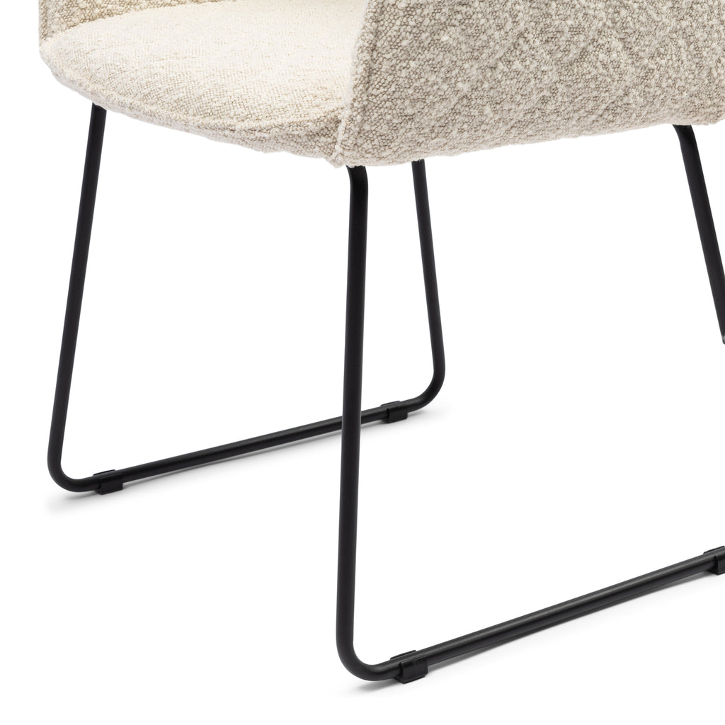 Rivièra Maison Dining Chair Frisco Drive White Sand Boucle