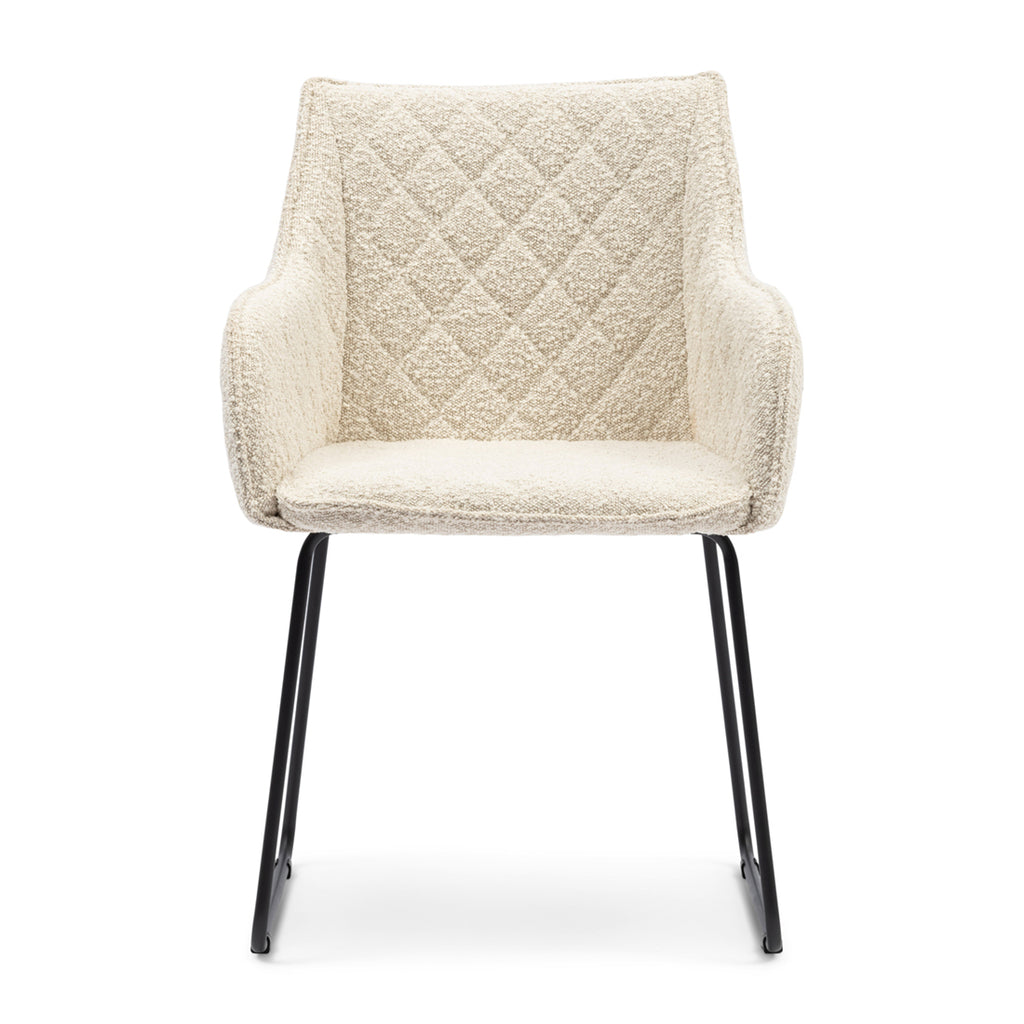 Rivièra Maison Dining Chair Frisco Drive White Sand Boucle