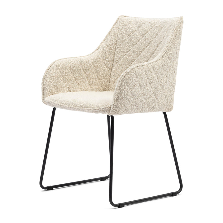 Rivièra Maison Dining Chair Frisco Drive White Sand Boucle