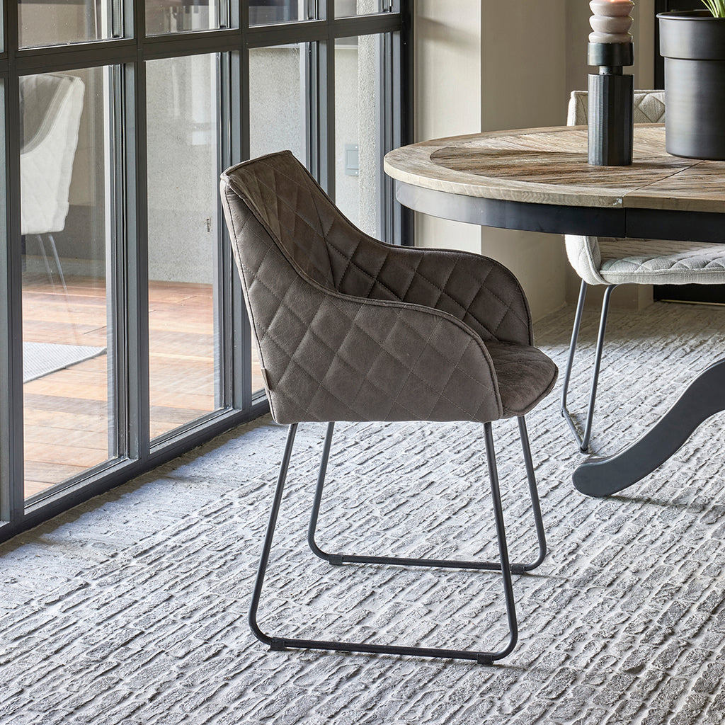 Rivièra Maison Dining Chair Frisco Drive Espresso Pellini