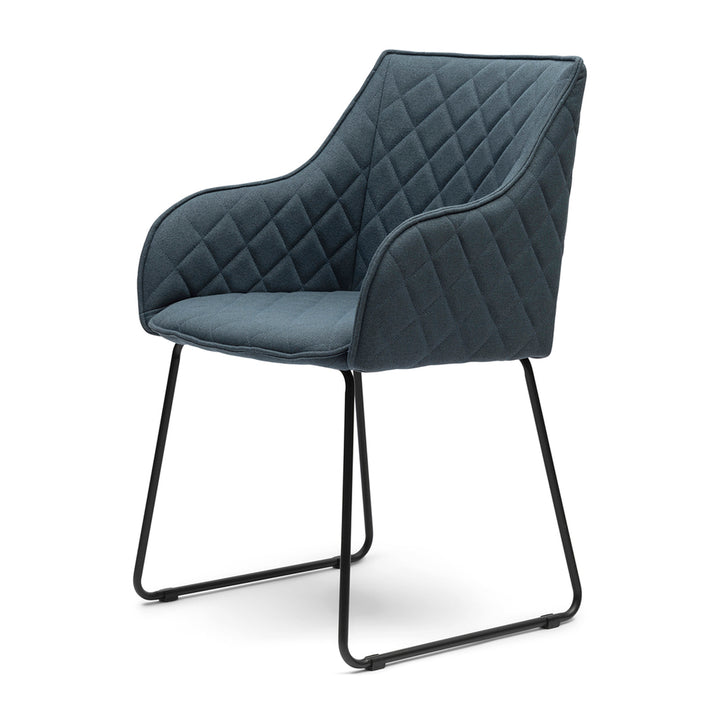 Rivièra Maison Dining Chair Frisco Drive Sea Blue Belgium Weave