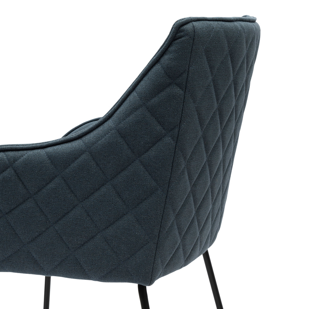 Rivièra Maison Dining Chair Frisco Drive Sea Blue Belgium Weave