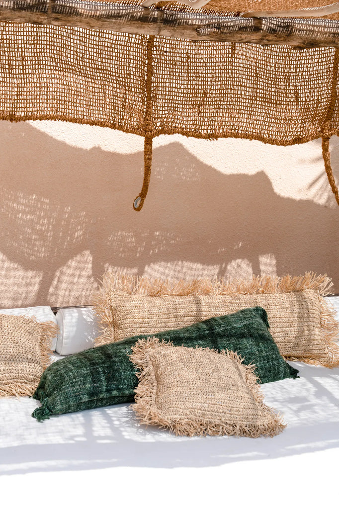 The Raffia Cushion - Natural - 35x100