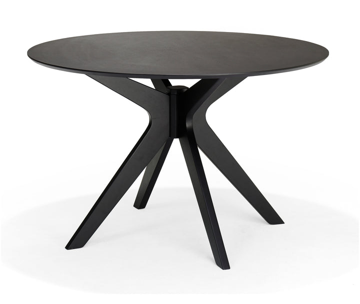 Dining table Julia Round Oak Black 120 cm