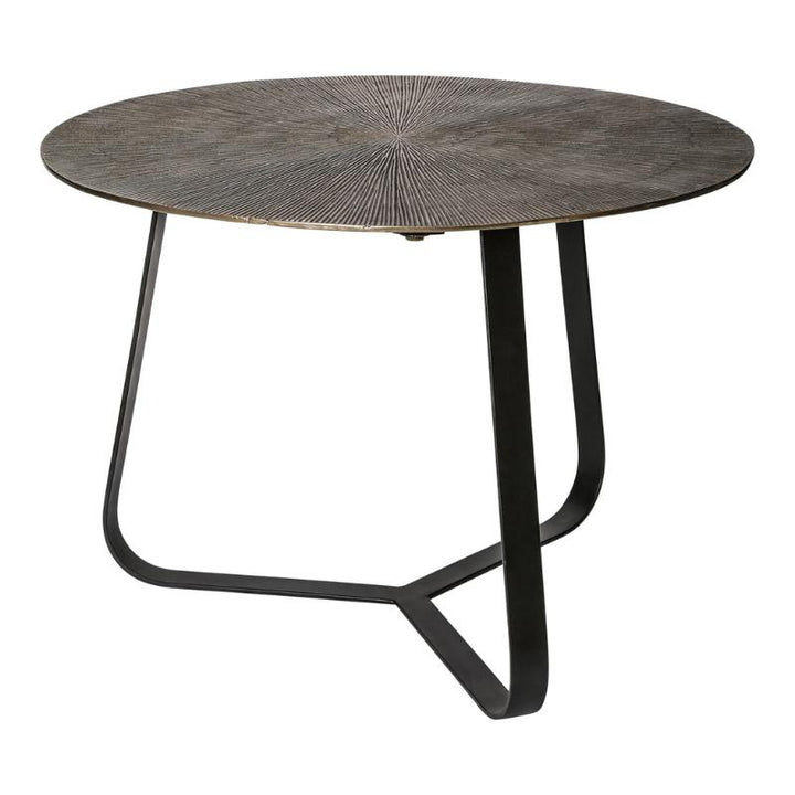 PTMD Kae Side Table Gold Metal Round M