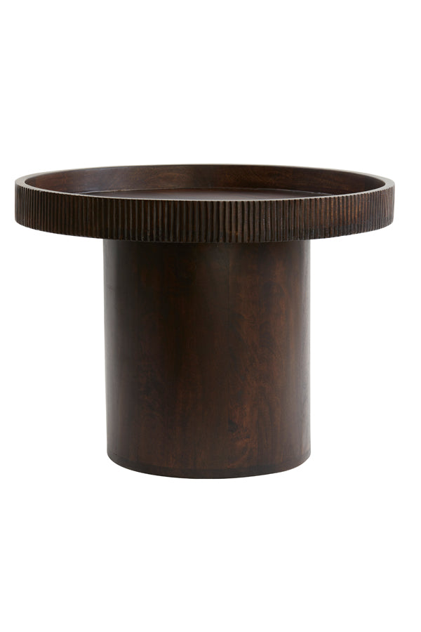 Side table Kalomo Red brown Ø60cm