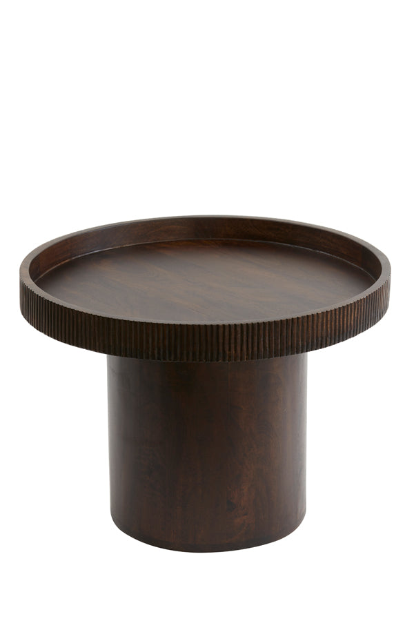 Side table Kalomo Red brown Ø60cm