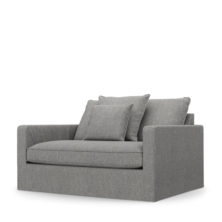 Rivièra Maison Love Seat Lennox Grey Washed Cotton