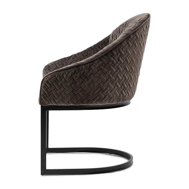 Rivièra Maison Dining Chair Lincoln Anthracite Velvet