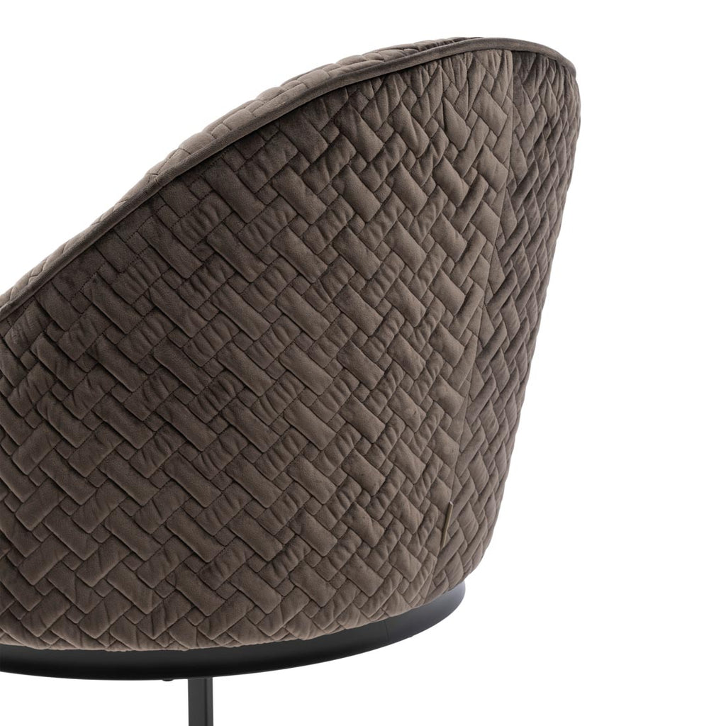 Rivièra Maison Dining Chair Lincoln Anthracite Velvet