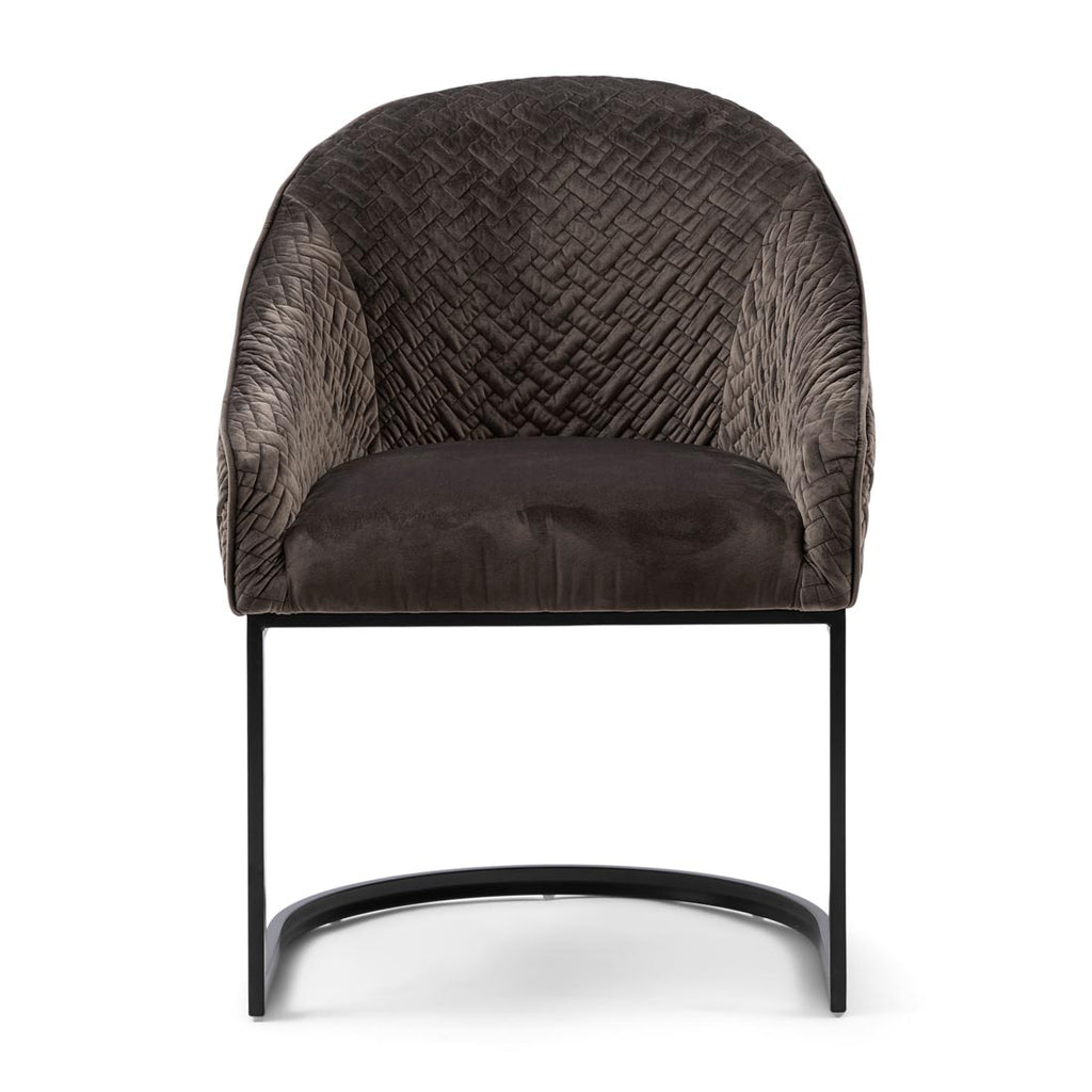 Rivièra Maison Dining Chair Lincoln Anthracite Velvet