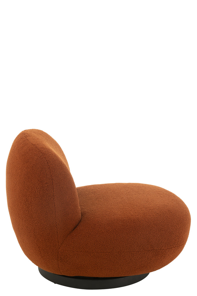 J-Line Lounge Chair Schneepappelholz Orange