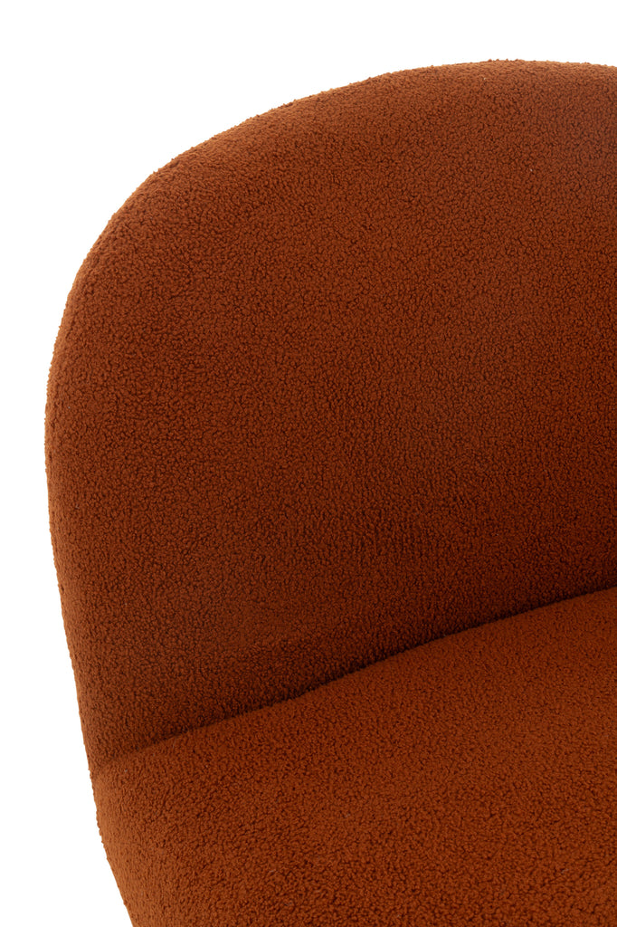 J-Line Lounge Chair Schneepappelholz Orange