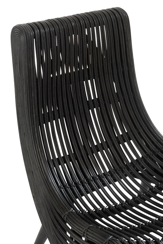 J-Line Liege Rattan Schwarz