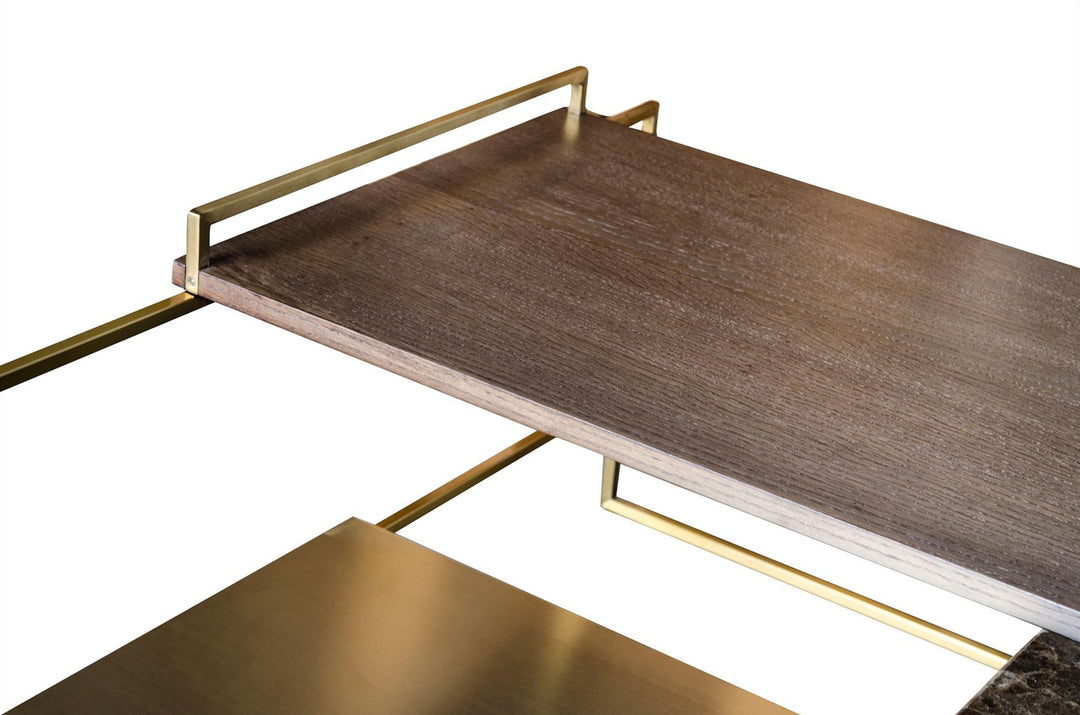 Architect Salontafel Geborsteld Goud