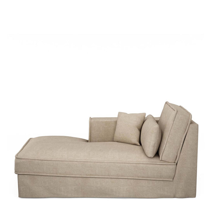 Rivièra Maison Metropolis Chaise Longue Left washed cotton naturel