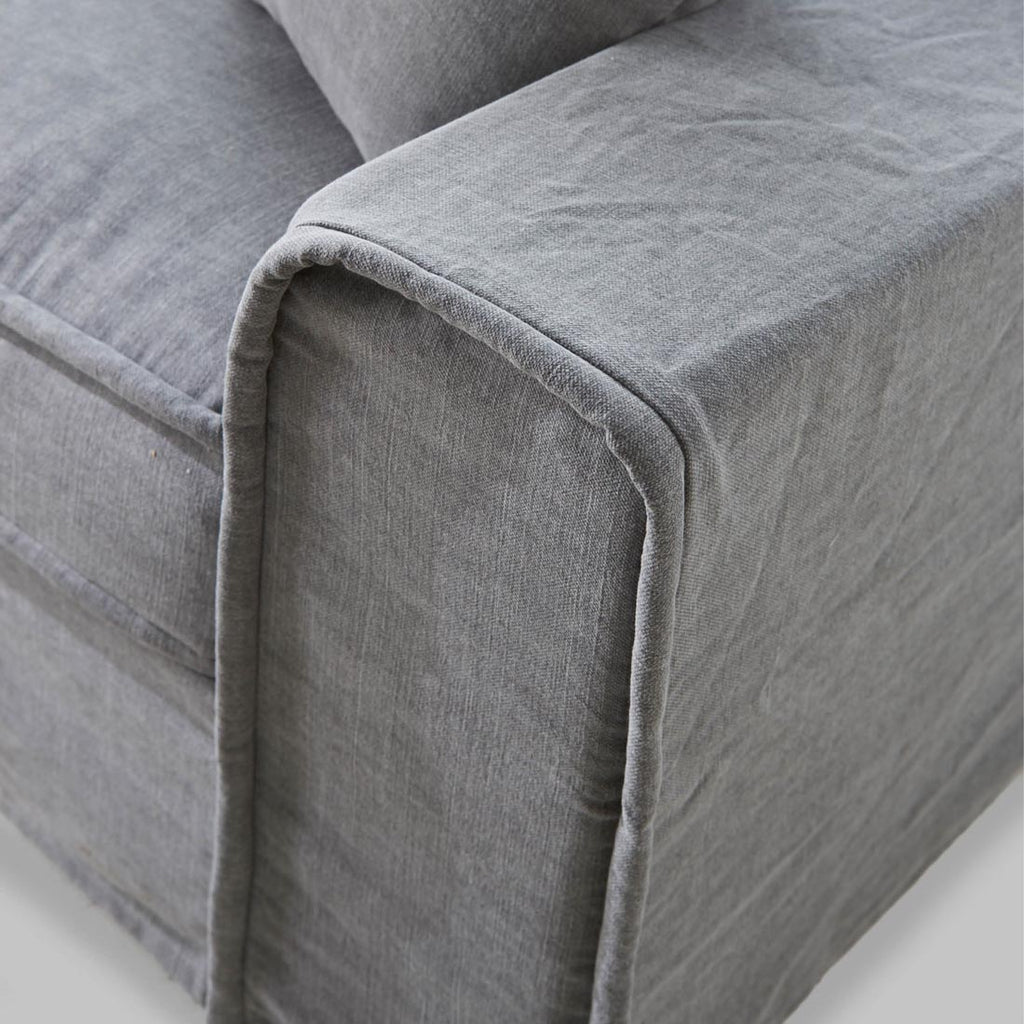 Rivièra Maison Loveseat Metropolis Gray Washed Cotton