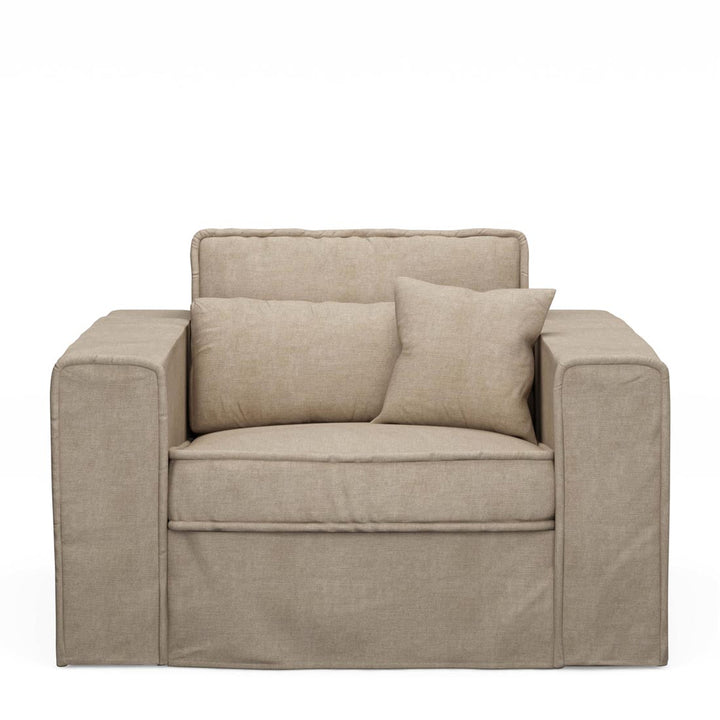 Loveseat Metropolis Natural Washed Cotton 