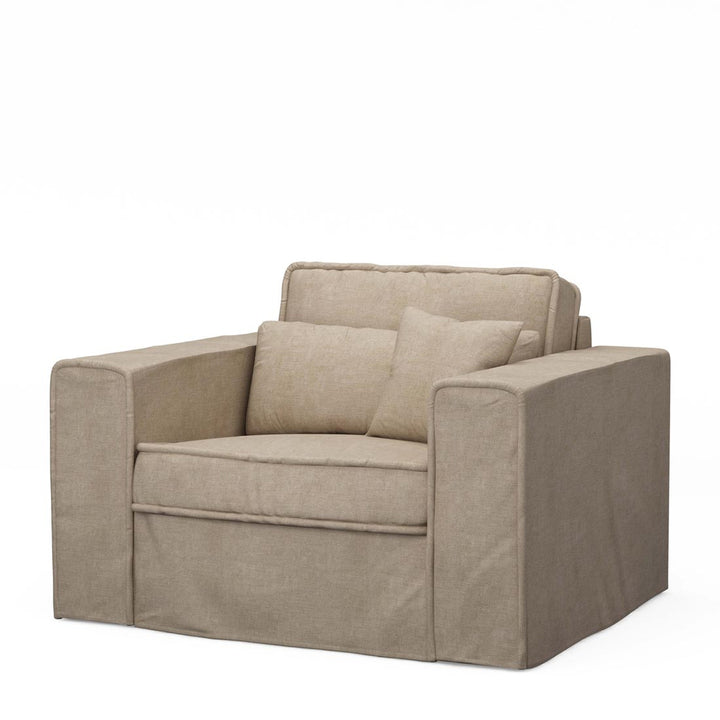 Loveseat Metropolis Natural Washed Cotton 