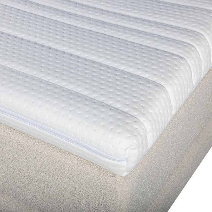 Mörgenn Bouclé Boxspring Beige 160x200